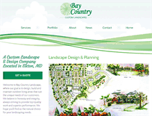 Tablet Screenshot of baycountrylandscape.com